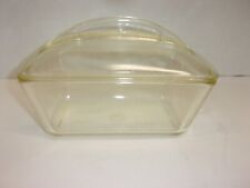 Vintage Westinghouse Yellow Glass Covered Refrigerator Dish 9" Long X 5" Wide X