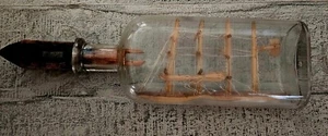 VINTAGESHIP IN A BOTTLE DEPT OF CHARITIES KINGS CO - Picture 1 of 5