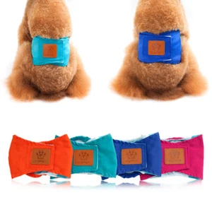 Ropa interior para perros mascotas perros bragas envoltura de pañales perros banda para el vientre cachorro corto transpirable y - Imagen 1 de 10