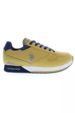 U.s. POLO ASSN. Sleek Yellow Sneakers with Contrast Men's Details Authentic