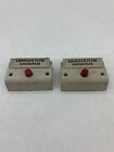 Lot Of 2 Gilbert American Flyer S Gauge White Uncoupler Buttons