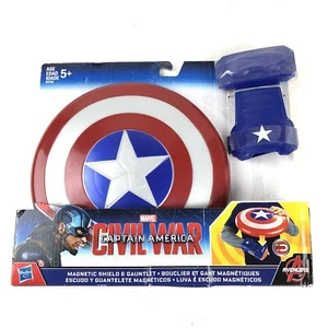 Marvel Vengadores Capitán América Guerra Civil Escudo Magnético y Guantelete Set Nuevo - Imagen 1 de 7
