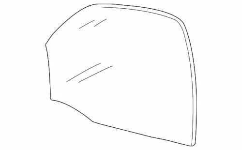 OEM NEW Ford 2003-2011 Crown Victoria Grand Marquis Door Glass 3W7Z-5421410-AA - Imagem 1 de 2