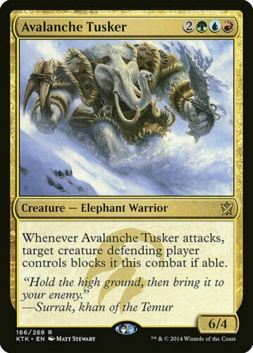 1x Avalanche Tusker - NM - Khans of Tarkir - SPARROW MAGIC -  mtg - R - Image 1 of 1