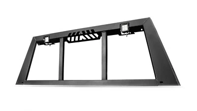 Fab Fours Black Powder Coat Headache Rack for 17-19 Ford Super Duty HR2012-1 Foto 1 de 3