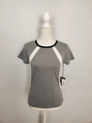 Camisa Atlética TAIL Gris Blanco y Negro UPF 50 Manejo de la Humedad Mujer XS NUEVA CON ETIQUETAS. Foto 1 de 4