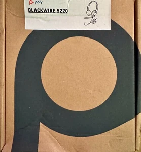NEW - Poly BLACKWIRE 5220 Stereo USB-C Headset - Picture 1 of 2