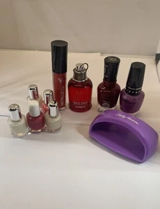 Lot 10 Pc Beauty Nail Polish & Cacharel AMOR Eau de Toilette + Lip Gloss + - Picture 1 of 6