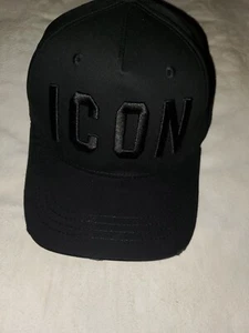 *Dsquared2 ICON cap All Black Unisex 2023 New with Tags* - Picture 1 of 12