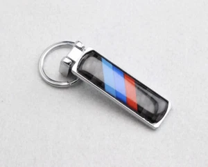 Llavero de coche de fibra de carbono de metal para BMW M - negro - Imagen 1 de 5