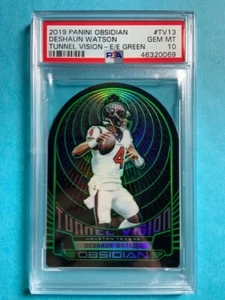 Deshaun Watson 2019 Panini Obsidian Tunnel Vision Green Etch /25 PSA 10 Pop 1 - Picture 1 of 3