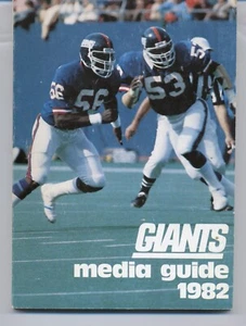 1982 N.Y. Giants FB Press/Media Guide Ex Condition - Picture 1 of 1