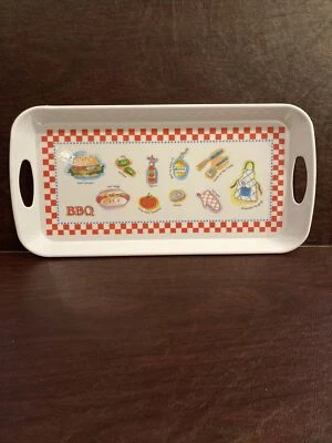 BBQ Tray Backyard Picnic Pfaltzgraff  by Evergreen. - Image 1 of 4