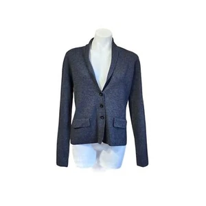 Worth New York cardigan sweater gray wool Academia Career Minimalist Capsule S - Picture 1 of 3