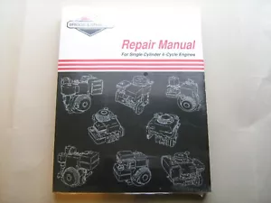 brand new Briggs & Stratton Repair Manual--single cylinder engines part# 270962 - Picture 1 of 3