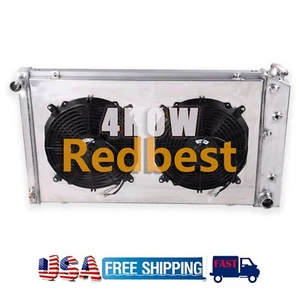 3Row Aluminum Radiator Fan Shroud For 1973-87 Chevy C10 C20 C30 K10 K20 K30 #716 - Picture 1 of 14