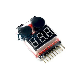 Lipo Battery Low Voltage Alarm 1-8S Buzzer Indicator Checker Tester for RC Model - Picture 1 of 5