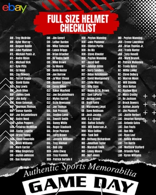 Caja misteriosa casco tamaño completo Game Day Legends - ¡Descanso aleatorio del equipo! Foto 1 de 2