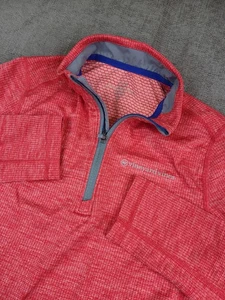 Vineyard Vines Quarter Zip Boys M Red Sankaty Performance Sweatshirt Pullover - Picture 1 of 7