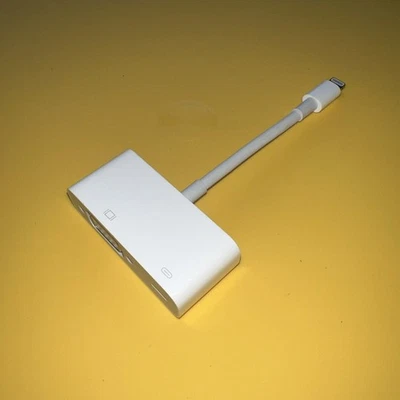 Apple OEM A1439 Lightning To VGA Adapter Dongle AV Connector - Image 1 of 3