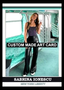 Sabrina Ionesu New York Liberty Custom Made ACEO Art Card Blank Back - Picture 1 of 2