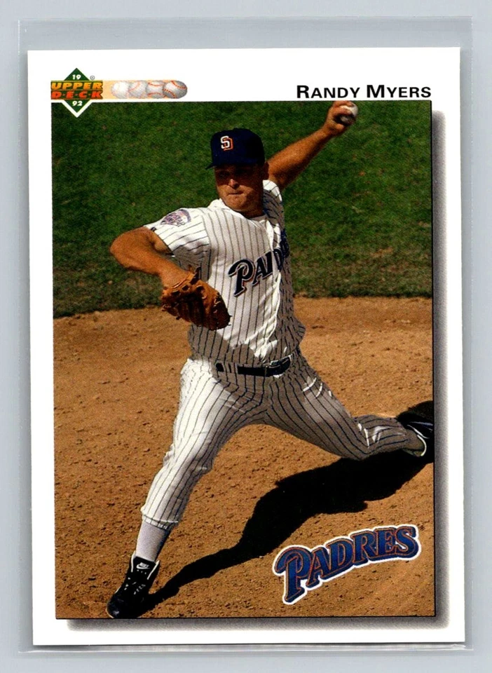 1992 Upper Deck #741 Randy Myers San Diego Padres Baseball Card - Image 1 of 2
