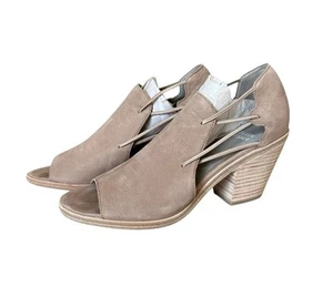 Eileen Fisher Nikki Sandal Leather Open Toe Mule Heel Shoes Size 8 NWOT - Picture 1 of 10