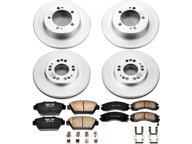 Kit de pastillas de freno y rotor delanteras y traseras para Mitsubishi Eclipse HR135YY 1992-1994 Foto 1 de 1