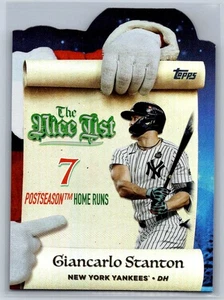 2025 Topps Holiday - The Nice List  Giancarlo Stanton #MNL-18 - Picture 1 of 2