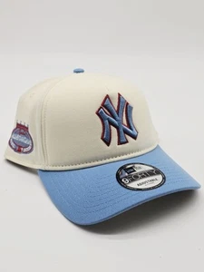 New Era New York Yankees 9FORTY A-Frame Chrome Sky Blue Snapback Hat  - Picture 1 of 7