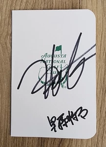 Hideki Matsuyama & Shota Hayafuji Signed Masters Scorecard Augusta PGA RAD - Picture 1 of 3