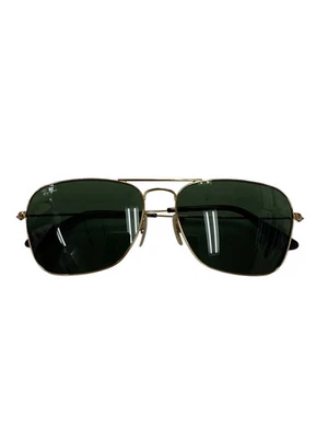 Ray-Ban CARAVAN RB3136 Sunglasses Gold Metal Frame Teardrop - Image 1 of 4