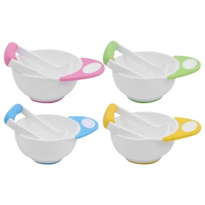 Juego de tazones para triturar alimentos para bebés puré de frutas y verduras con herramienta de varilla de molienda - Imagen 1 de 16