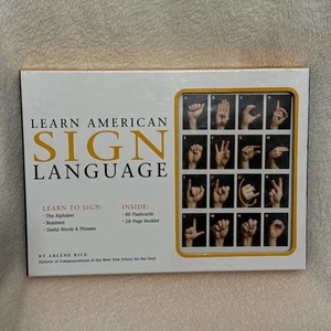 Learn American Sign Language by Arlene Rice (NEW) - Picture 1 of 7