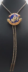 "Flying Tigers of the 14th Air Force Assn." White/Black Bolo Tie - Picture 1 of 11