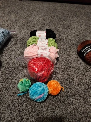 Fluffy Velvet Chunky Yarn - Soft Baby Blanket & Amigurumi Crochet Yarn Lot Of 4+ - Image 1 of 4
