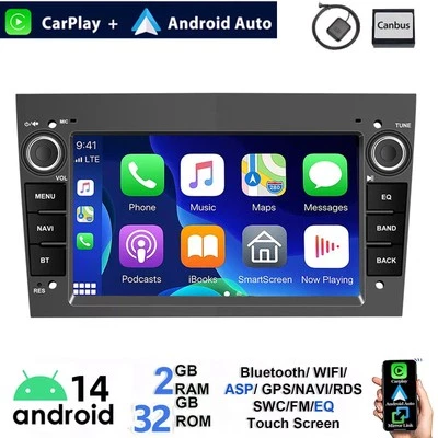 Für Opel Zafira B Corsa D Astra H Vivaro Vectra C Android 14 Autoradio GPS Navi - Bild 1 von 4