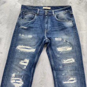 Levis Made & Crafted Jeans Men's 33x34 tack slim selvedge Italy distressed long - Picture 1 of 22