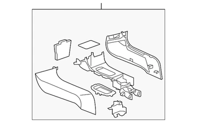 Genuine GM Front Console 19207237 - Image 1 of 2
