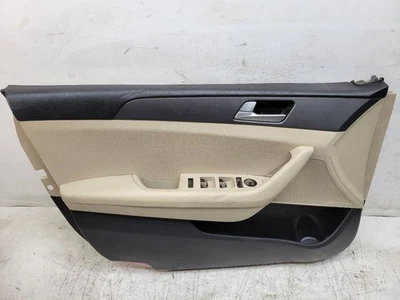 Hyundai Sonata 2015 2016 2017 2018 2019 conductor izquierdo puerta delantera panel embellecedor bronceado  Foto 1 de 4