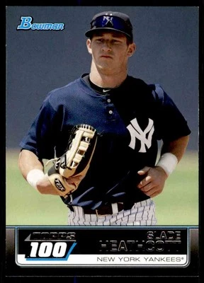 2011 Bowman Topps 100 Slade Heathcott New York Yankees #TP47 - Image 1 of 2