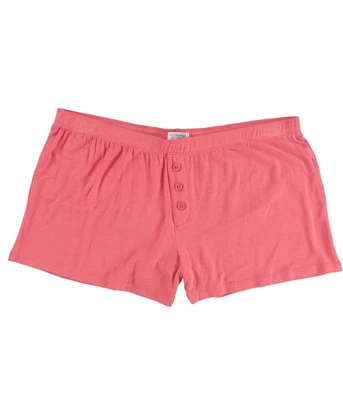 P.J. Salvage Womens Solid Pajama Shorts, Pink, Medium - Image 1 of 2