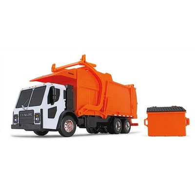 1/25 Arancione Mack LR Garbage Truck Mcneilus Caricatore & Dumpster Suoni DCP - Immagine 1 di 4