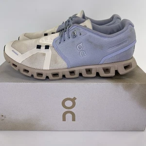 On Cloud 5 Nimbus Moon 59.98015 Running Shoe Blue Tan Womens Size 9.5 - Picture 1 of 14