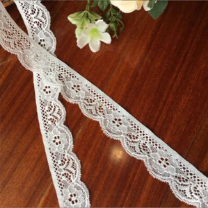1 yard elastische Spitze Gewellte Spitze Lace Trimm Spitzenband Spitzenborte 3cm - Bild 1 von 3