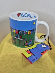 Seltenes Sammlerstück Thierry Noir Berlin Künstler Kaffeebecher  - Bild 1 von 13