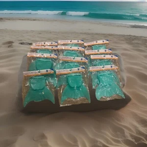 12 Mermaid Swim Tails NEW in Package Adjustable Straps Easy to Use Color: Teal - Picture 1 of 4