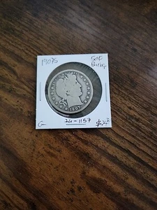 1907-S Mezzo dollaro da barbiere, G, .900 argento - Foto 1 di 2
