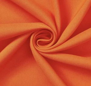 ORANGE Poplin fabric 60” Width Sold By The Yard - Picture 1 of 1