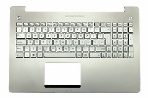 New ASUS N550J N550JV Top Case Palmrest with UK Backlit Keyboard 90NB00K1-R31UK0